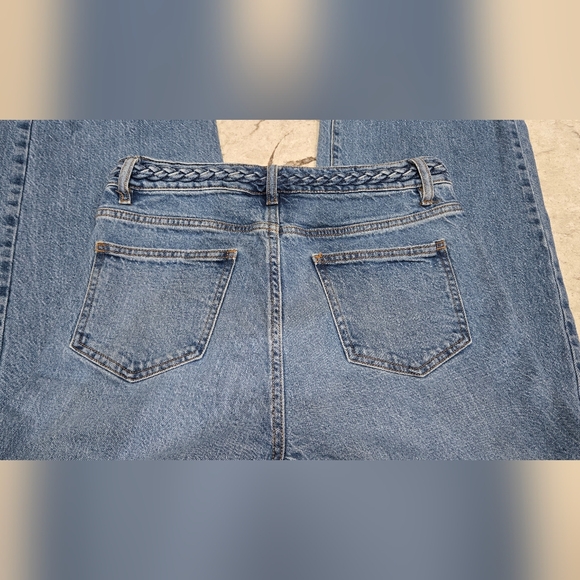 Habitual Jeans 4/27 With Braided Details  On Waist -Wide Leg Ankle . - Picture 6 of 9
